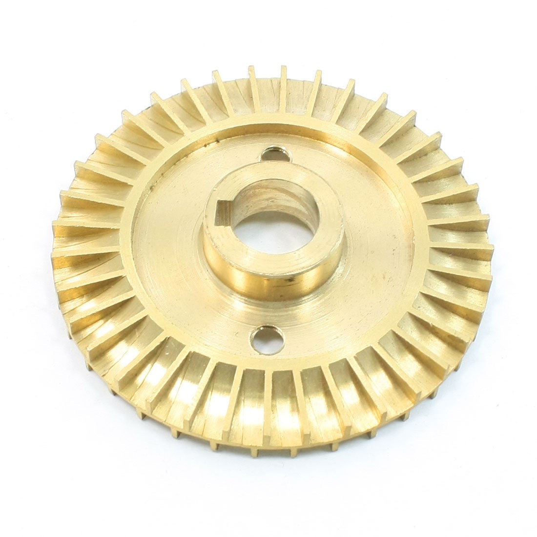 Water Pump Parts Double Side 60mm Diameter Gold Tone Brass Impeller