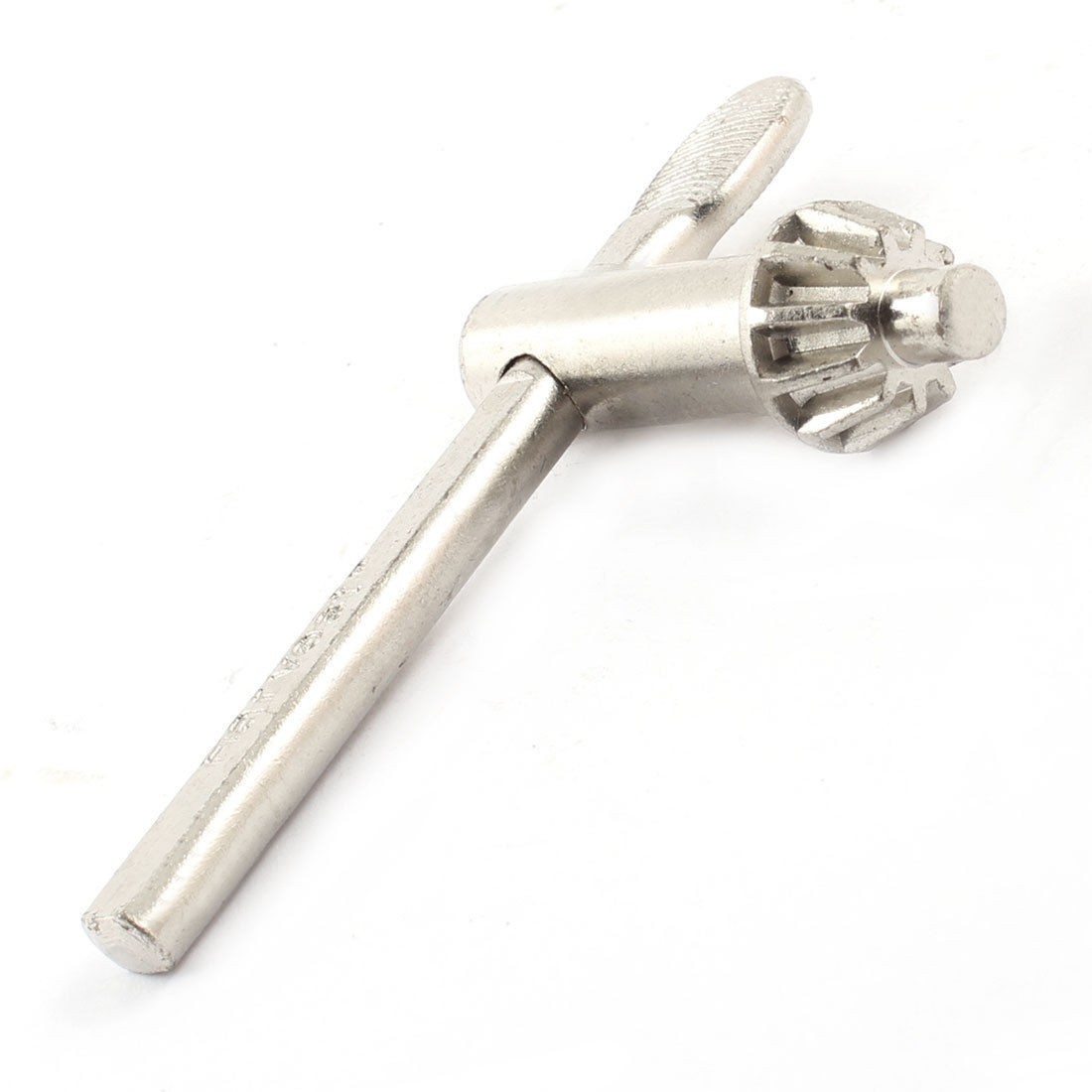 Silver Tone 20mm Gear Dia 11 Teeth T Shaped Grip Metal Drill Chuck Key