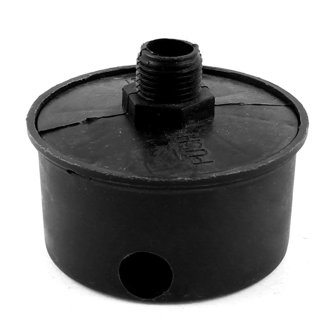 39/64" Threaded Dia Air Compressor Admitting Port Plastic Muffler Black