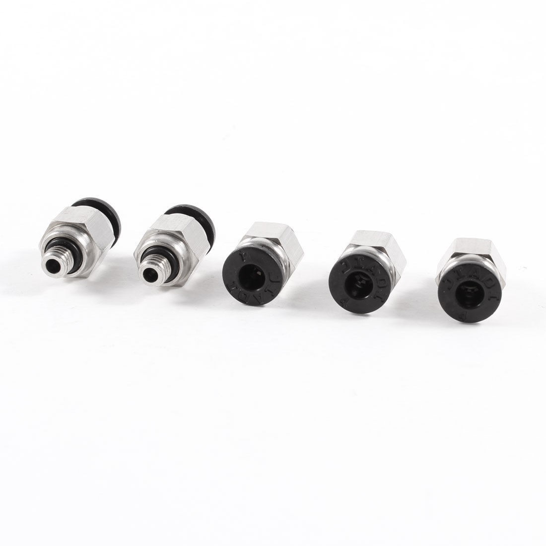 5 Pcs 5mm Male Thread 4mm Push In Joint Pneumatic Connector Quick Fitting