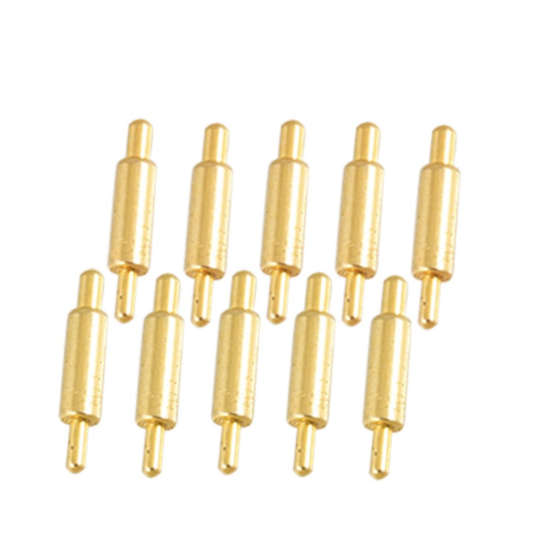10 Pcs 0.87mm Dia Round Tip Spring Loaded Test Probes Pins