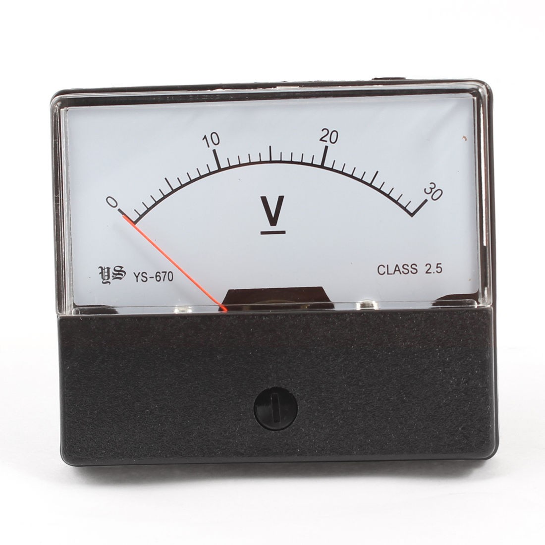 DC 0-30V Rectangle Direct Current Volttage Analog Panel Meter YS-670