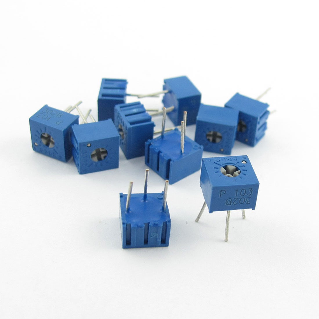 10 Pcs 3362P-1-103 Single Turn Top Adjustment Trimer Pot Potentiometer 10K Ohm