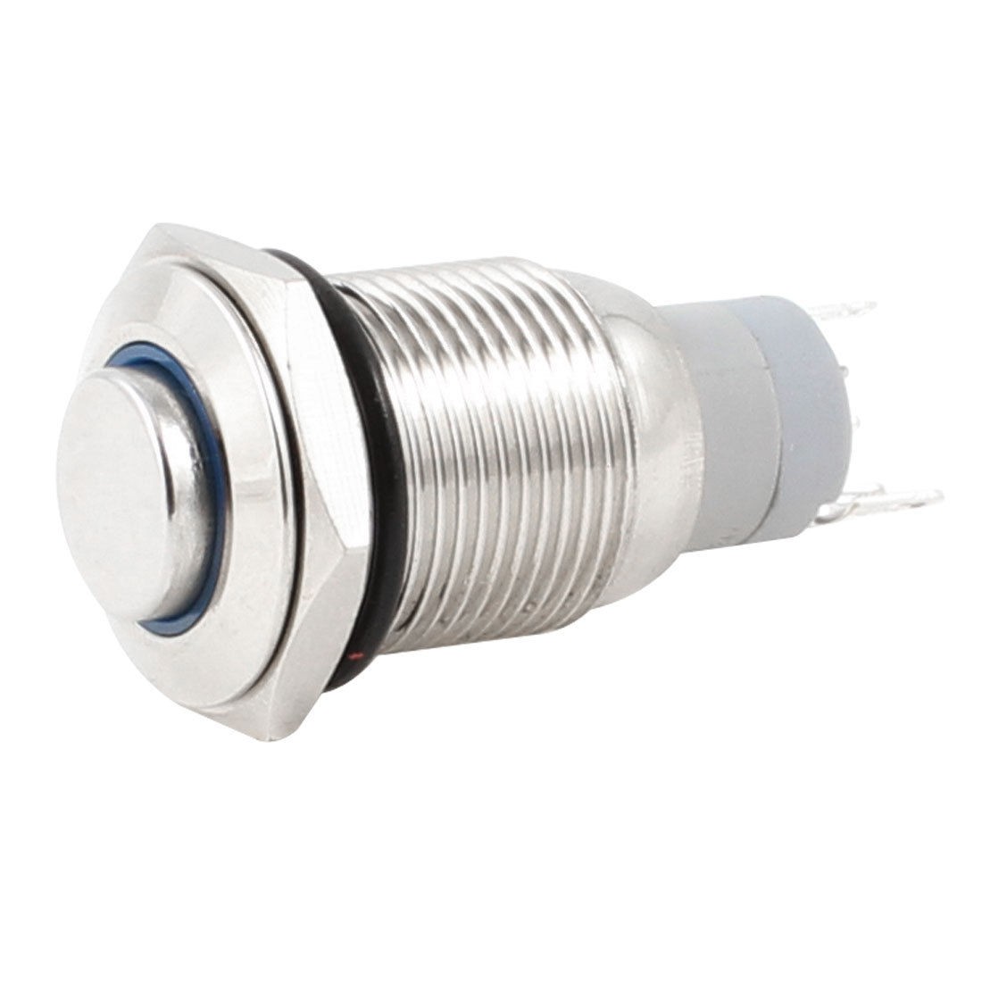 3A 250V AC 24V DC Blue Indicator Lamp SPDT 5 Pin 1NO+1NC Push Button Switch