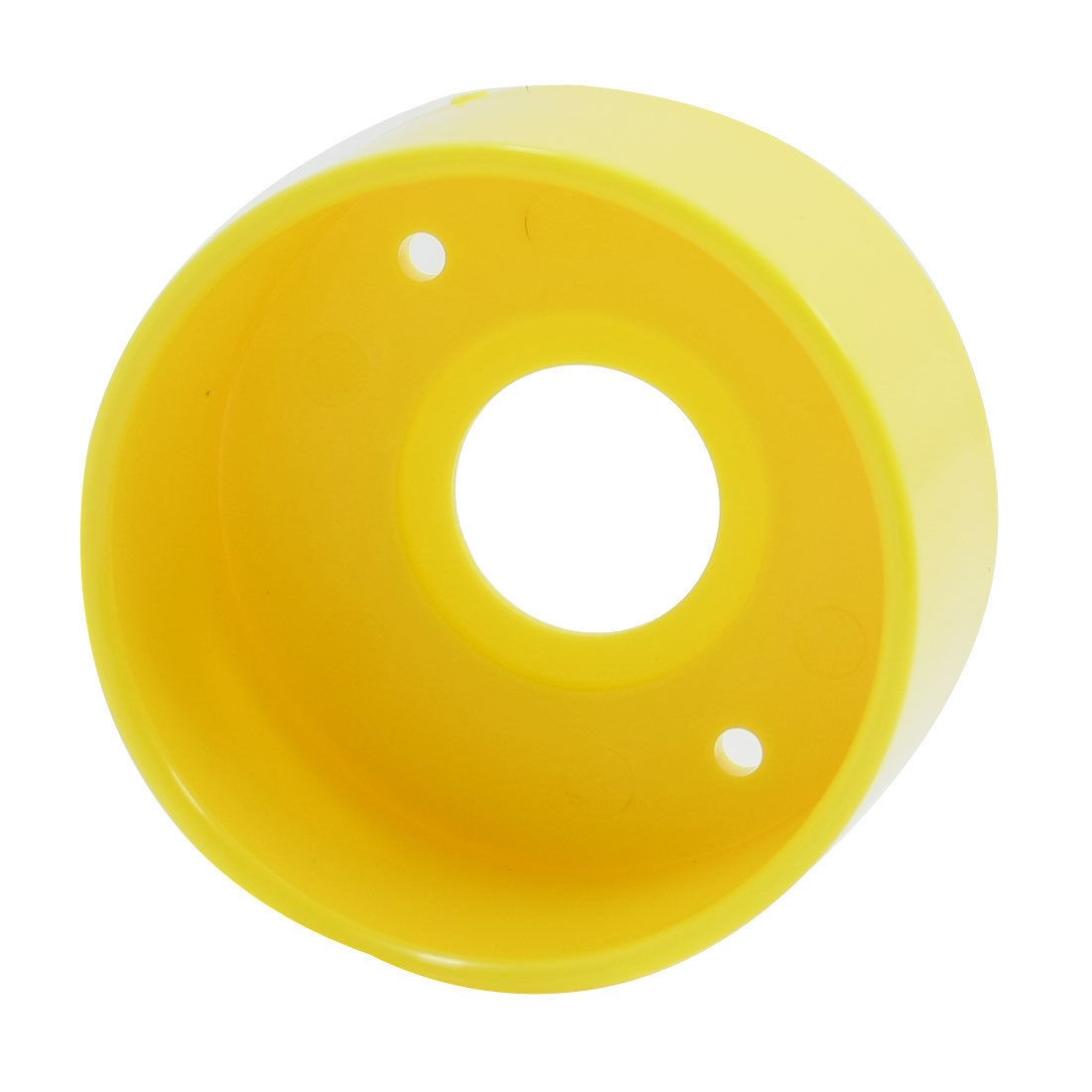 22mm Dia Push Switch Button Round Yellow Plastic Dustproof Cover Shell