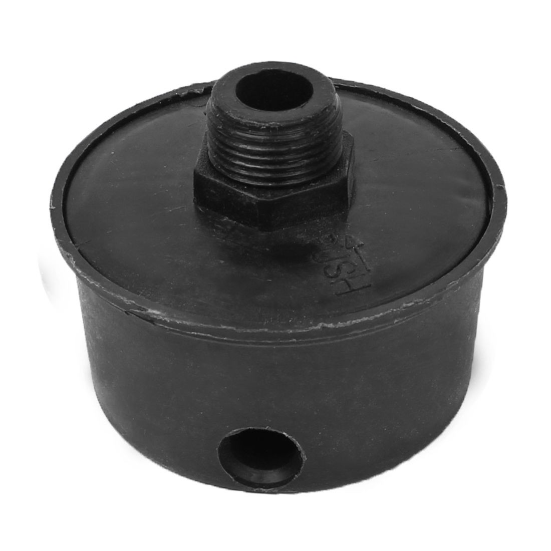 Air Compressor Black Plastic 0.63" Thread Diameter Filter Muffler