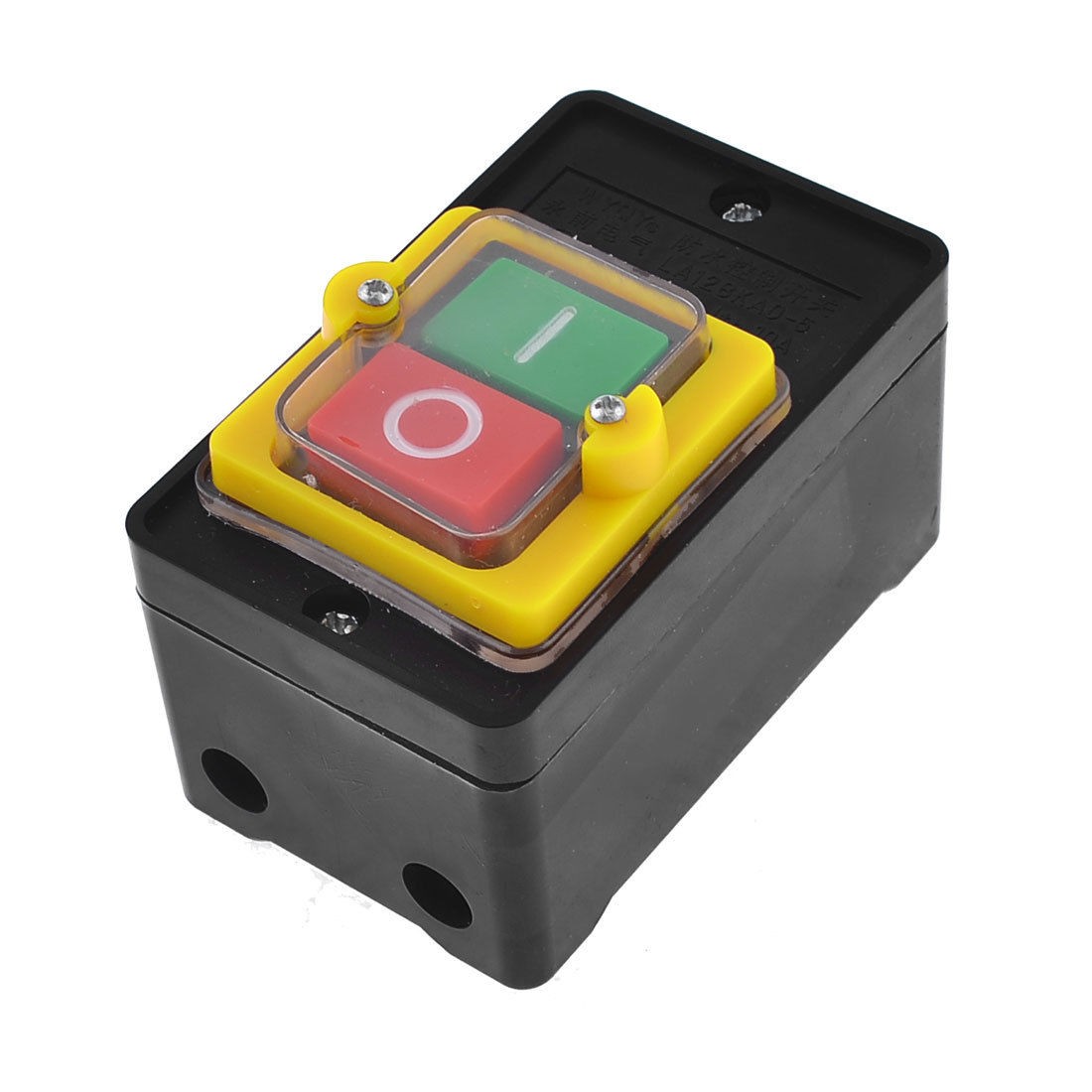 AC 380V 10A I/O Rectangle Plastic Housing Push Button Switch Station