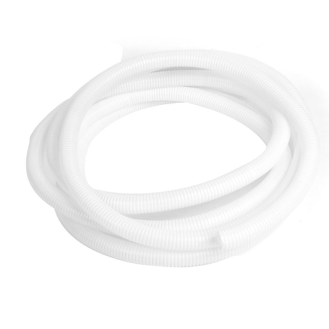 5.5 Meters 20mm Dia White Plastic Flame Retardant Corrugated Hose