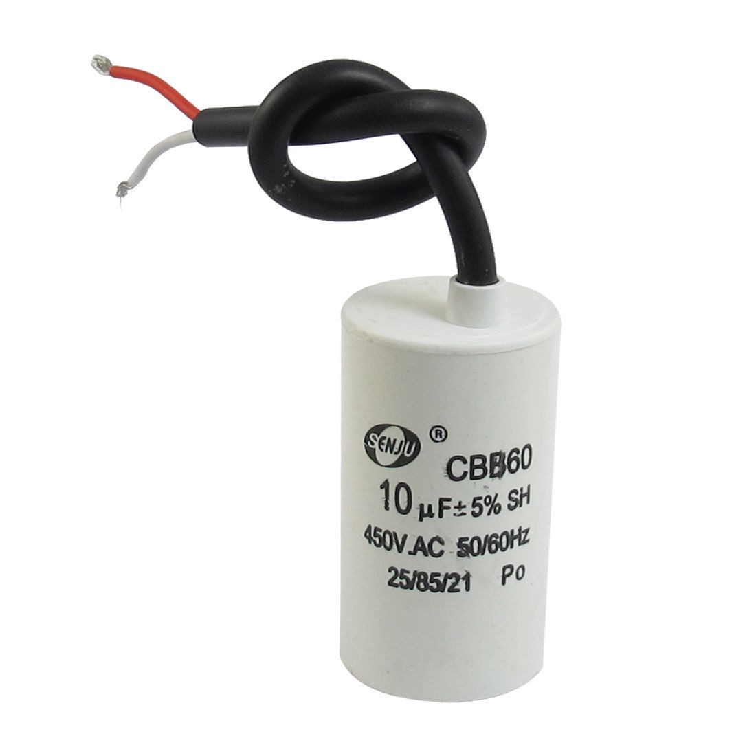 CBB60 AC 450V 10uF Cylindrical Non Polar Motor Capacitor