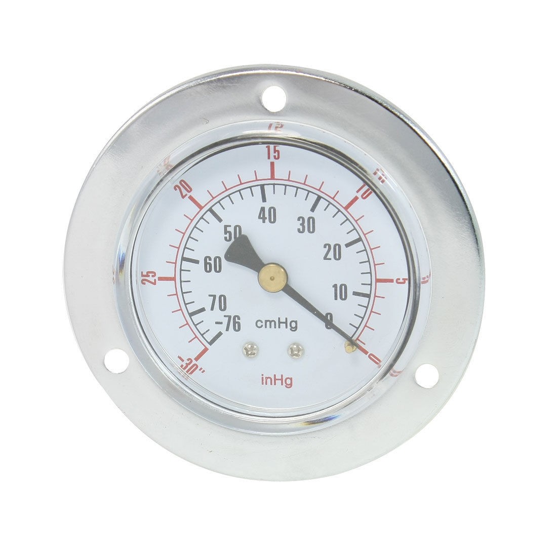 Vertical Mount 1/4" Water Air Pressure Vacuum Gauge -76-0 inHg