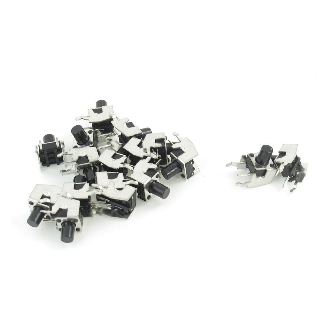 17 Pcs Momentary Right Angle Tact Press Button Switch 6.2mm x 6.2mm x 3.2mm