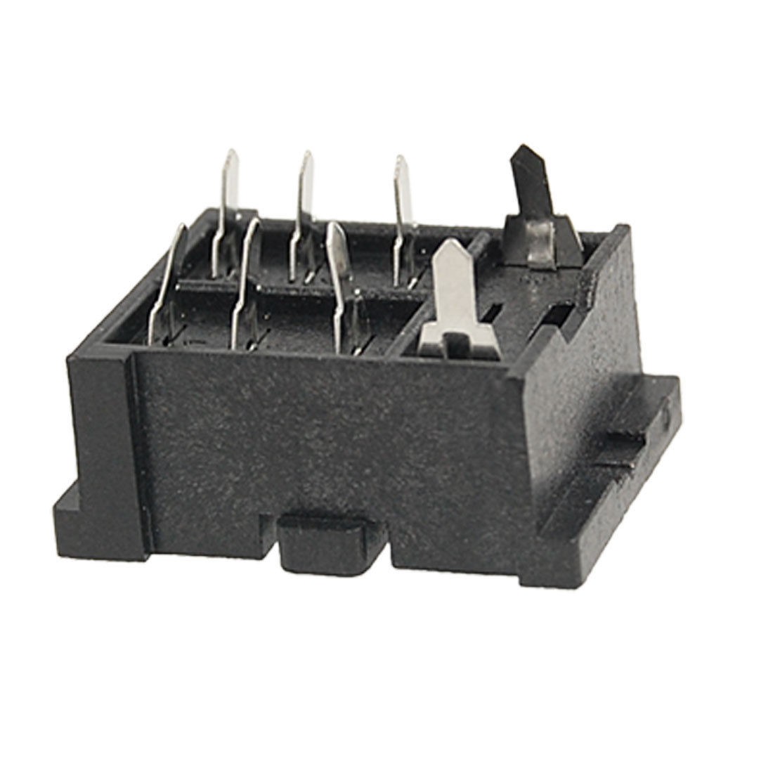 PTF08A 8 Soldering Pin Socket Black for LY2 JQX-13F/2Z