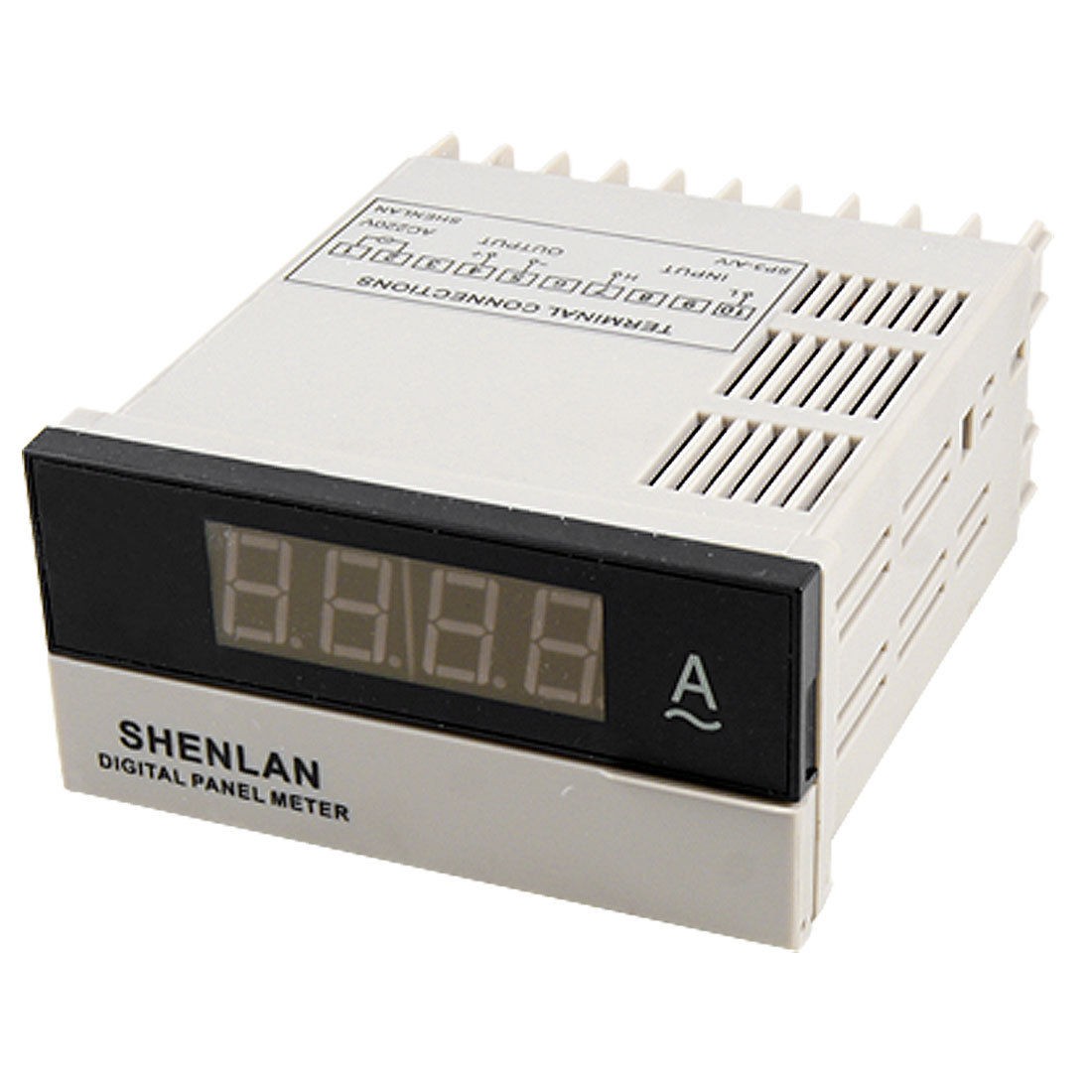 AC 0-2A 3 1/2 Red LCD Digital Ampere Panel Meter Ammeter