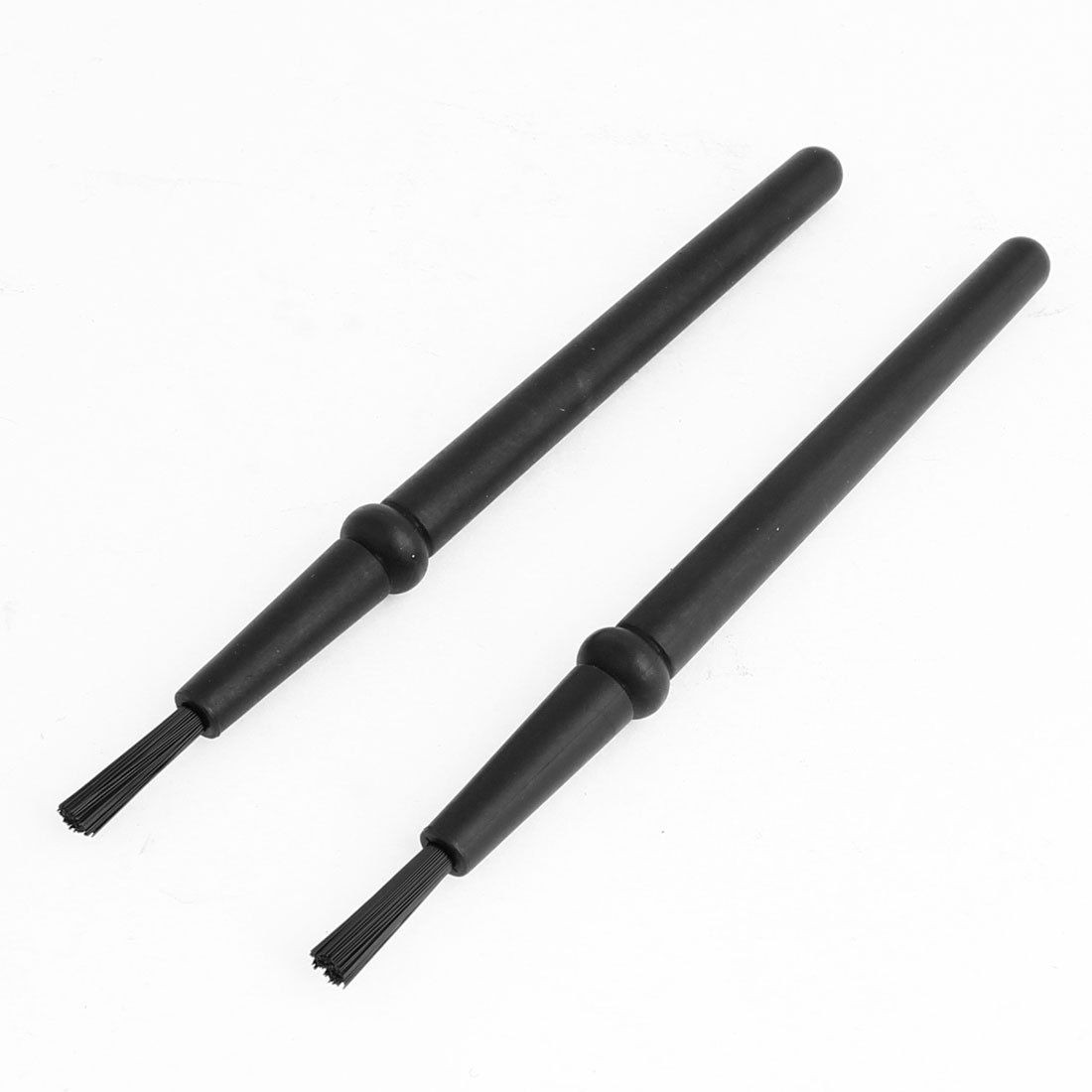 Pair Nonslip Grip Single Row Anti Static Brush Cleaning Tool Black