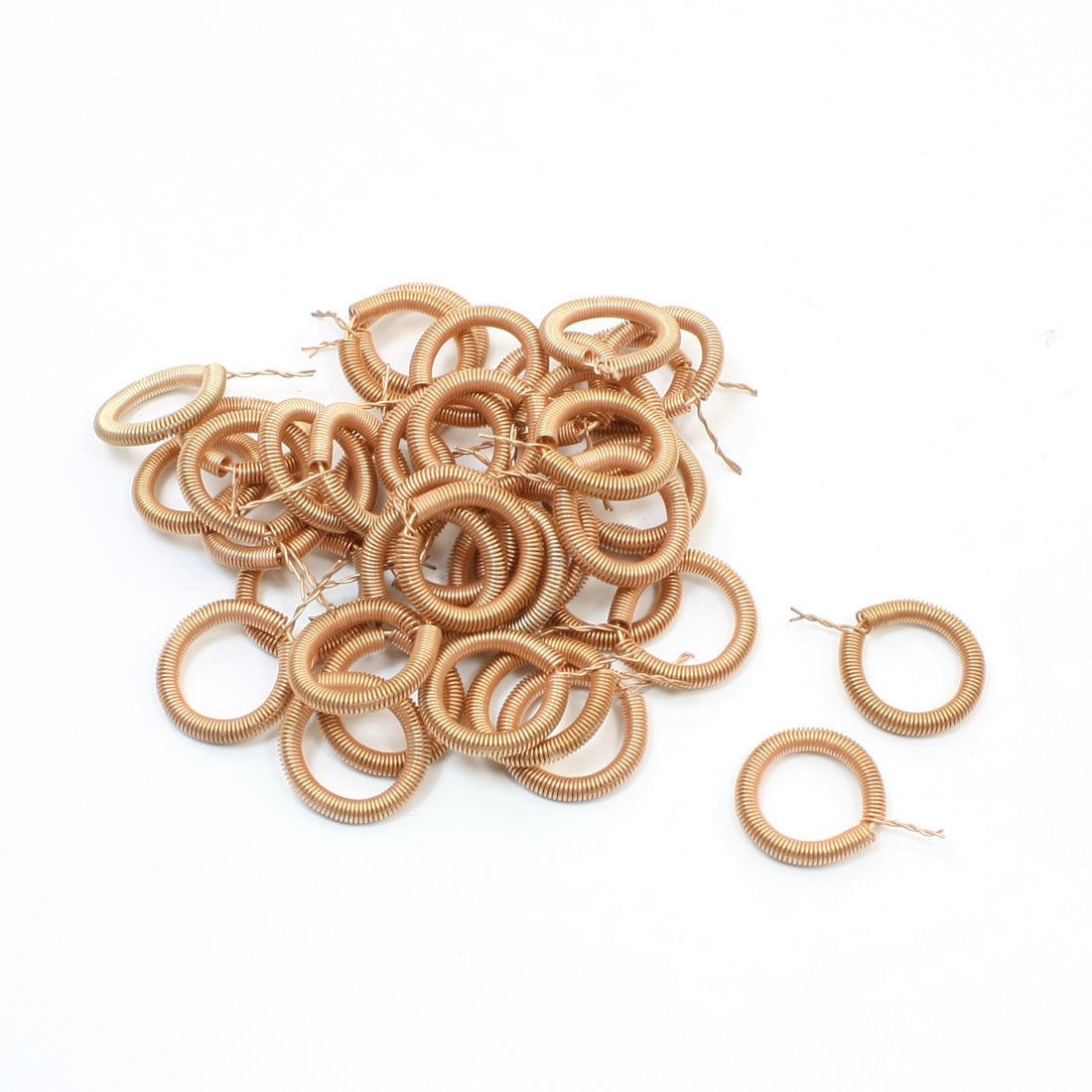 39 pcs Gold Tone 14mm Dia Tubular Section Compression Spring for Angle Grinder