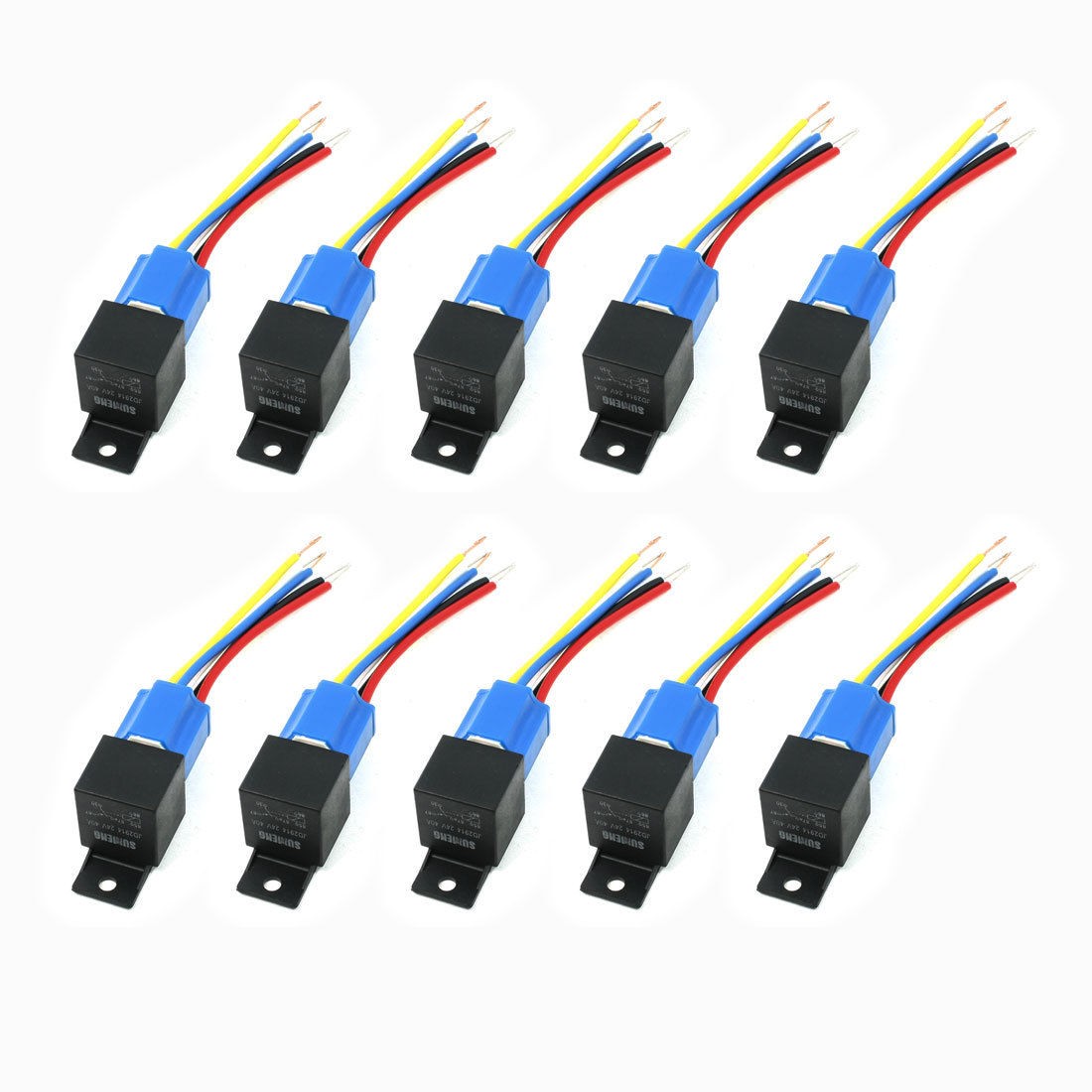 DC 12V Volts 40A Insulation Housing NC SPST 4 Pin Car Power Relay JD1912 10 Pcs