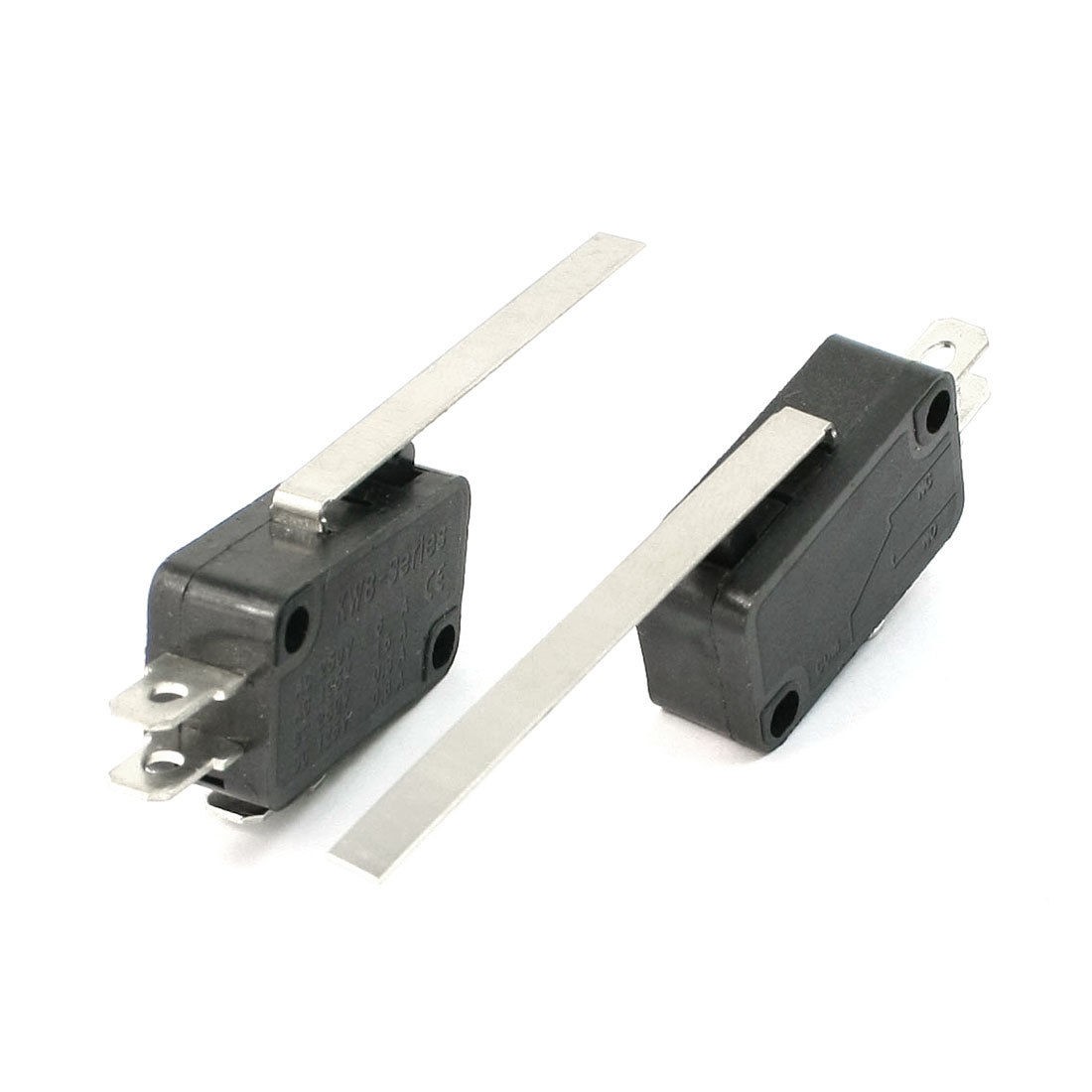 2PCS SPDT 3 Pins Long Straight Hinge Lever Momentary KW8-Series Micro Switch