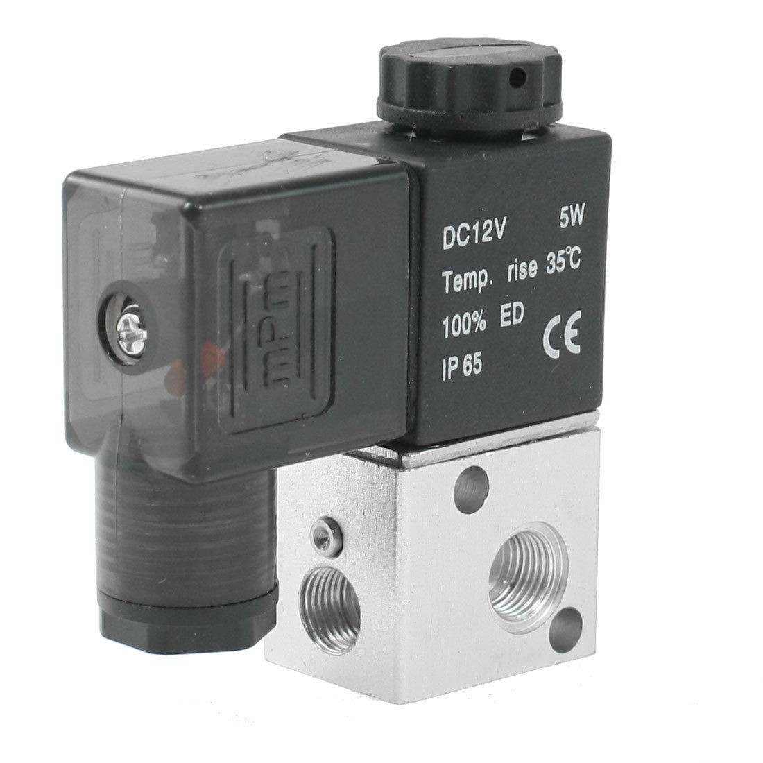 DC 12V 5W 1 8"PT Thread 2 Position 3 Port Pneumatic Electric Solenoid Valve