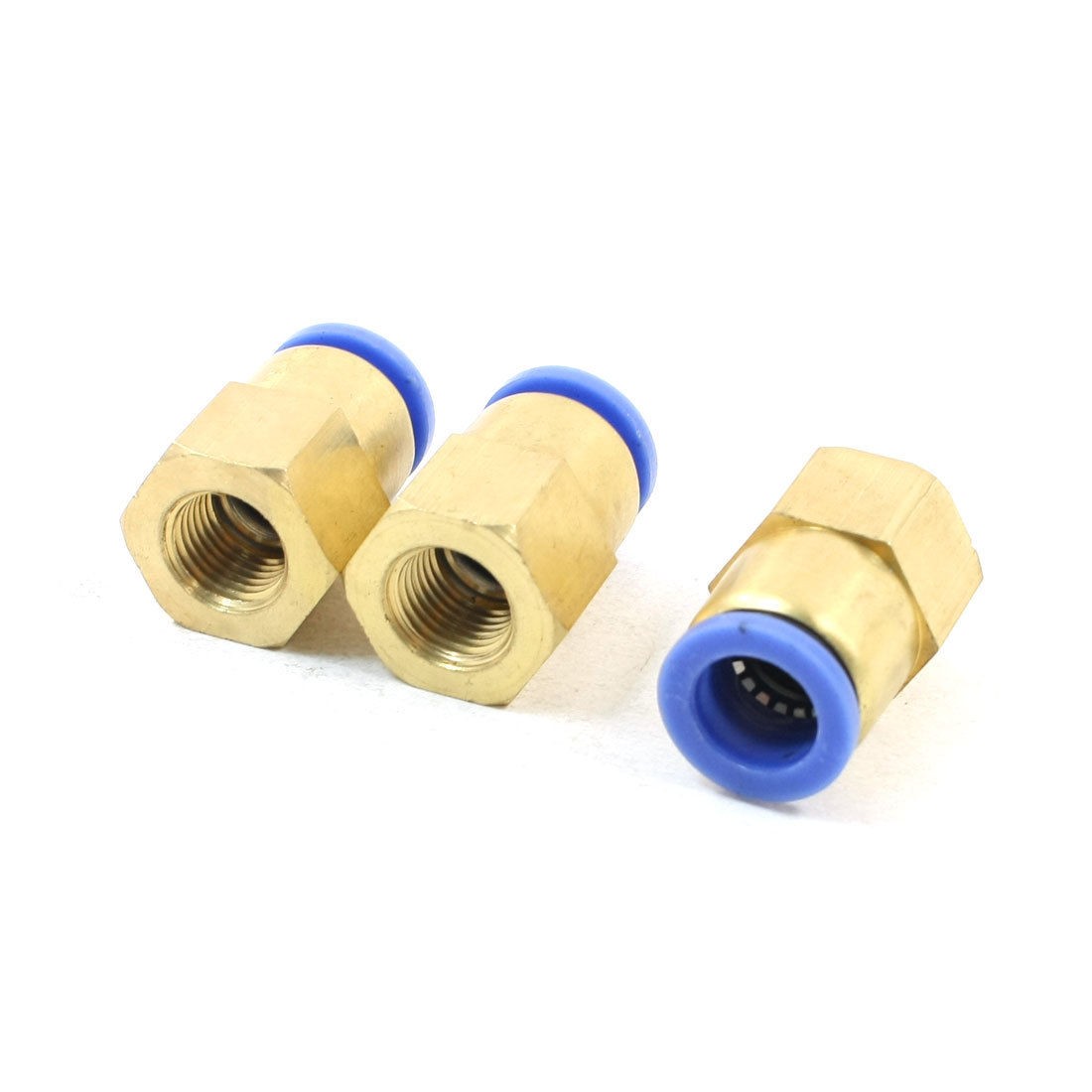 Air Pneumatic 12mm to 1 4"PT Female Thread Straight Quick Coupler 3pcs