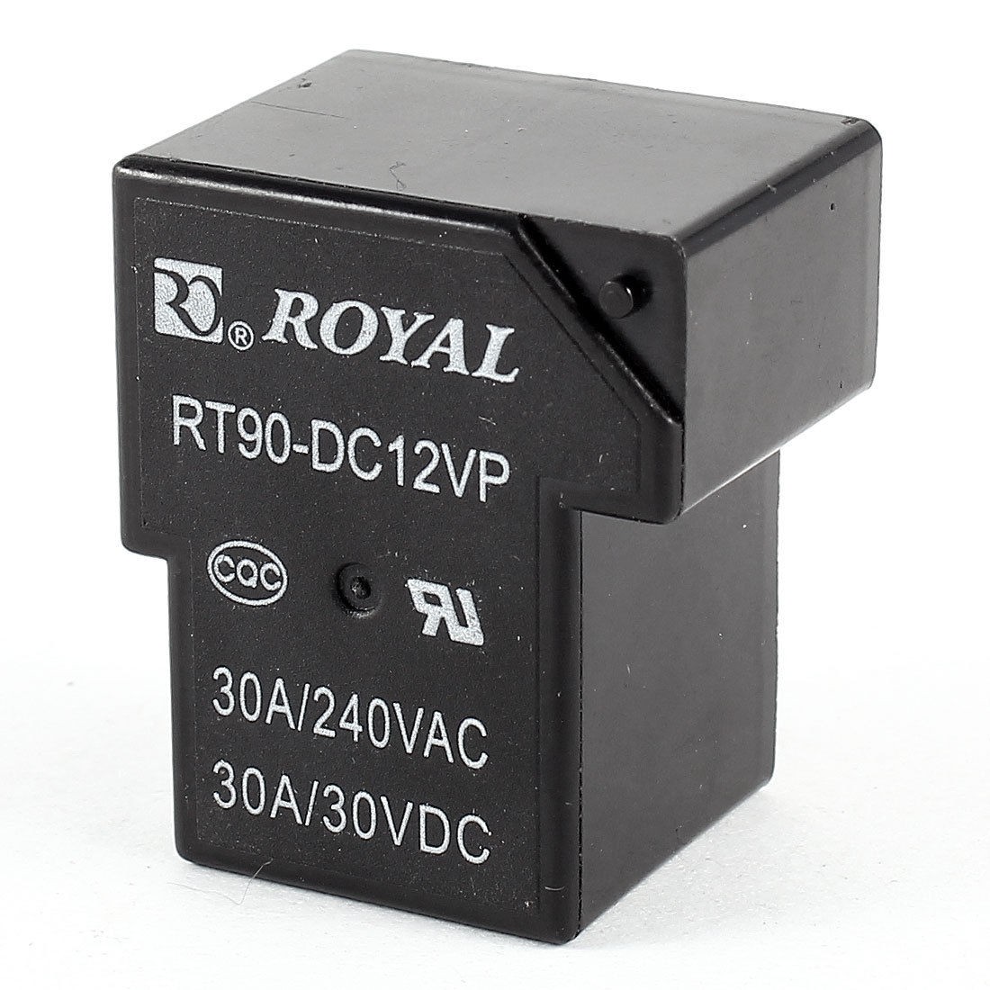 Black Plastic Case 12V DC 6 Pins DPDT 1 NO 1 NC Electronic Power Relay