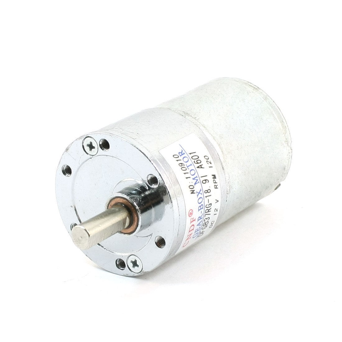 DFGB37RG-18.9l Cylinder Shape DC12V Speed 120RPM Geared Motor