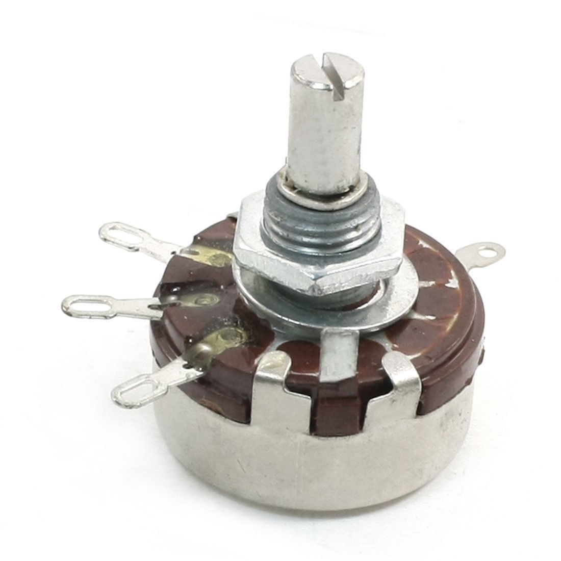 470K ohm 2W 6mm Round Shaft One Linear Taper Rotary Carbon Potentiometer