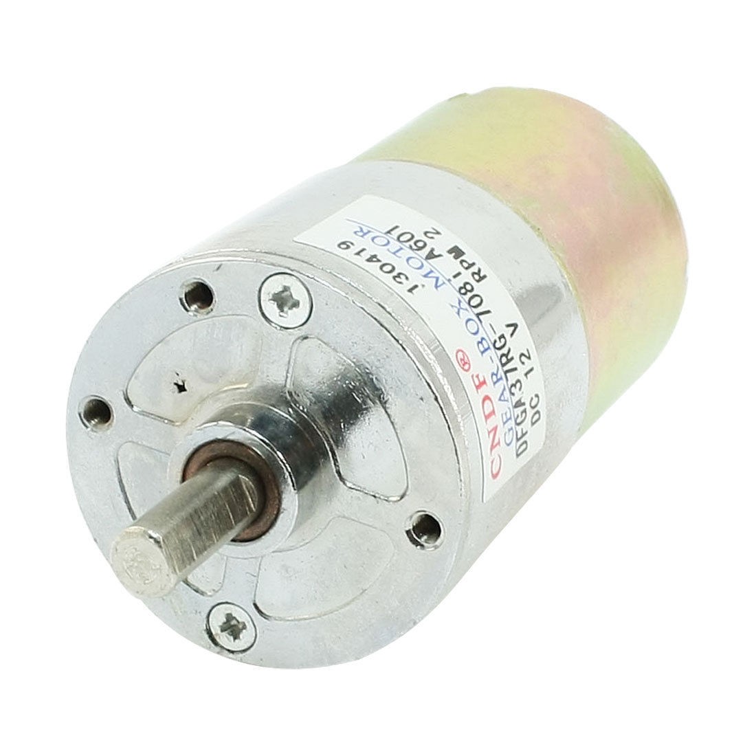 DFGA37RG-708i Cylinder Shape DC 12V Speed 2 RPM Geared Motor