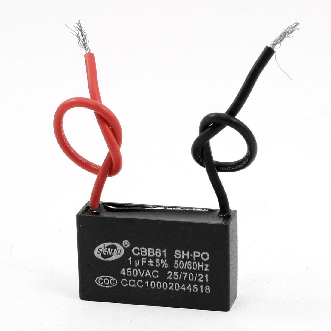 CBB61 AC 450V CBB61 1uF 5% Tolerance Ceiling Fan Star up Capacitor