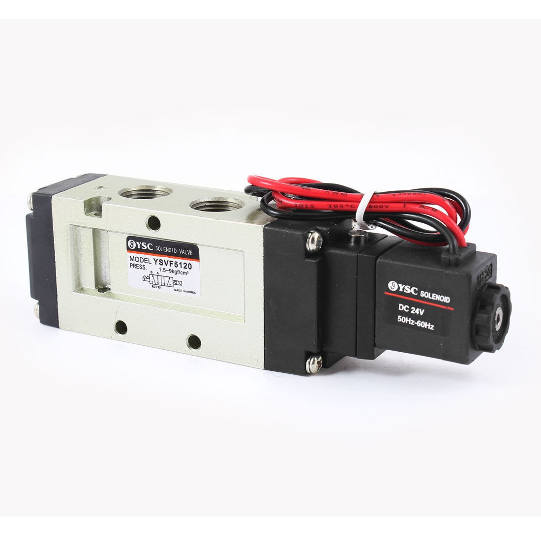 YSVF5120 5 Ports 2 Positions Electromagnetic Air Solenoid Valve DC 24V