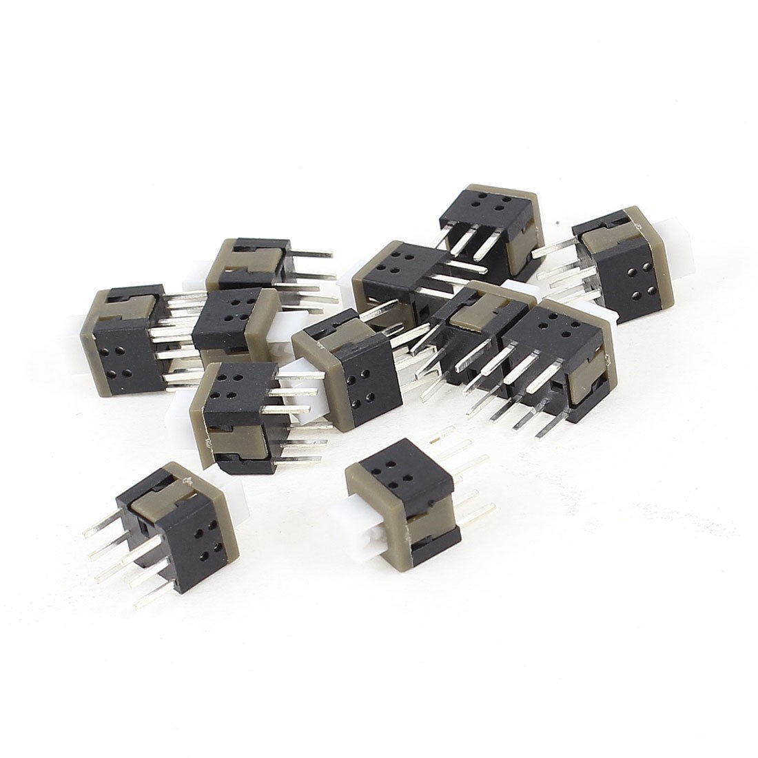 12 Pcs 5.8mmx5.8mmx7m<wbr/>m Momentary Push Button PCB Mount Tact Switch