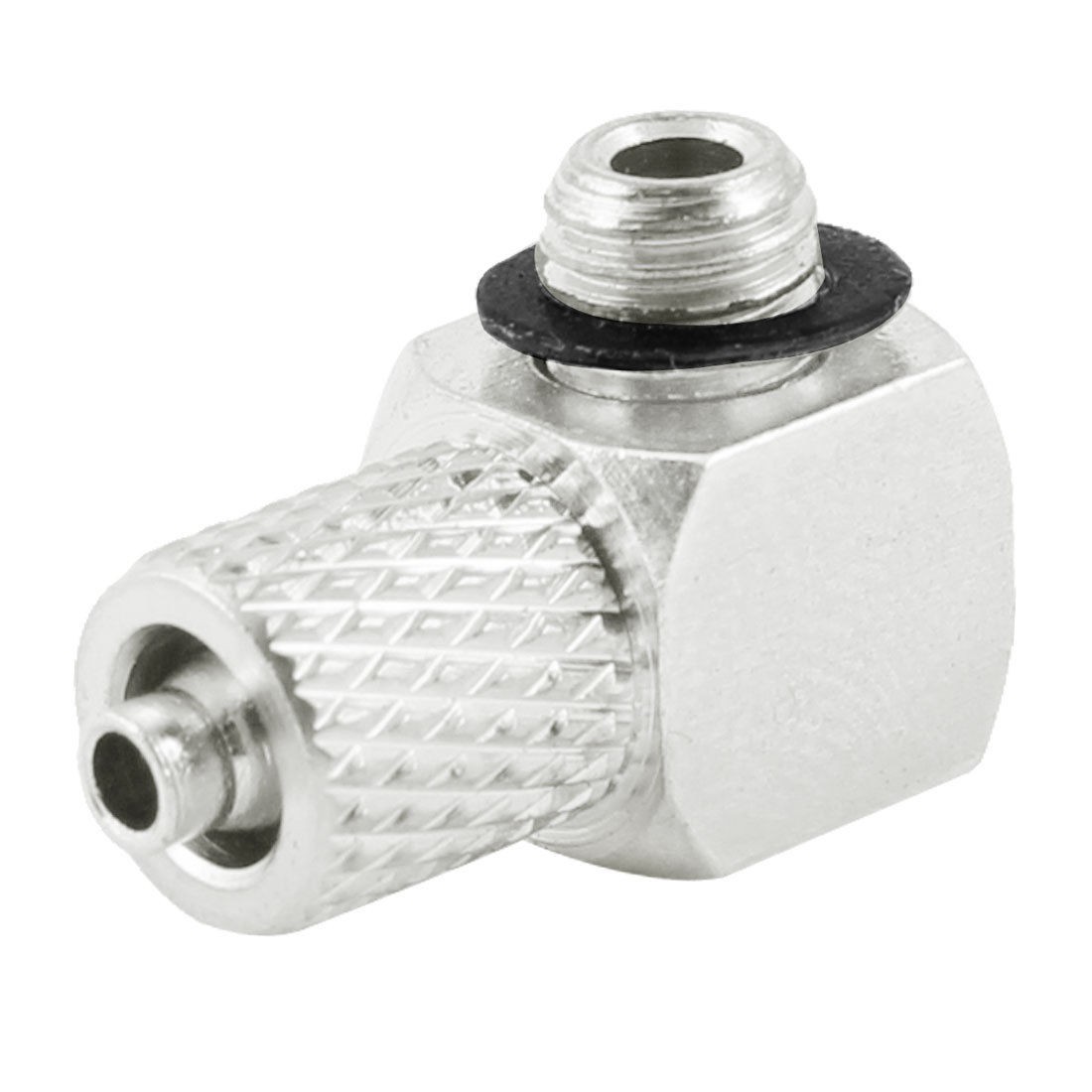 5mm Male Thread Elbow Fitting Quick Joint Connector for 4mmx3mm Air Pipe