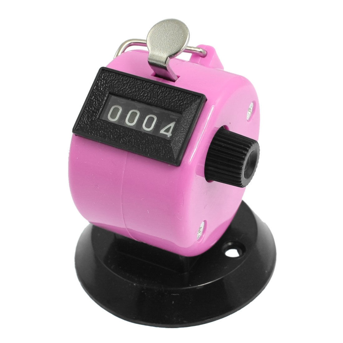 Golf Pitch 4 Digit Number Clicker Hand Held Tally Counter Black Pink