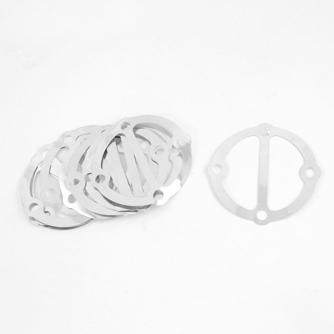 10 Pcs Silver Tone Aluminum Air Compressor Cylinder Head Base Gaskets