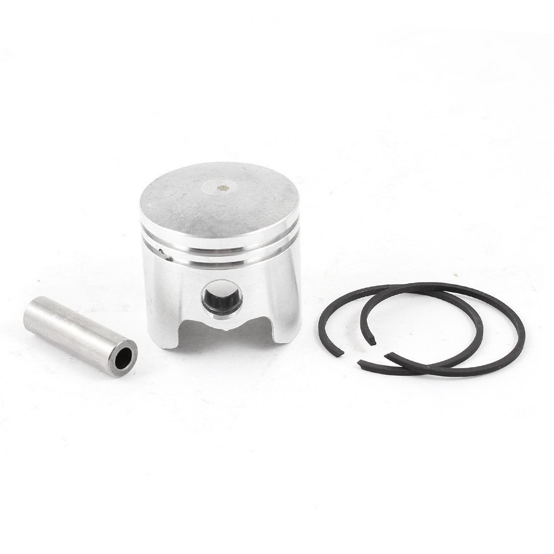 Replacment Silver Tone 9mm Bore Dia Engine Air Compressor Piston Pin Ring Set