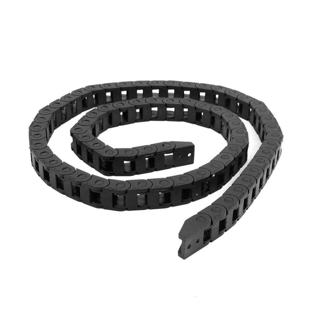 10mmx10mm Flexible Semi Enclosed Towline Drag Chain Carrier 103cm