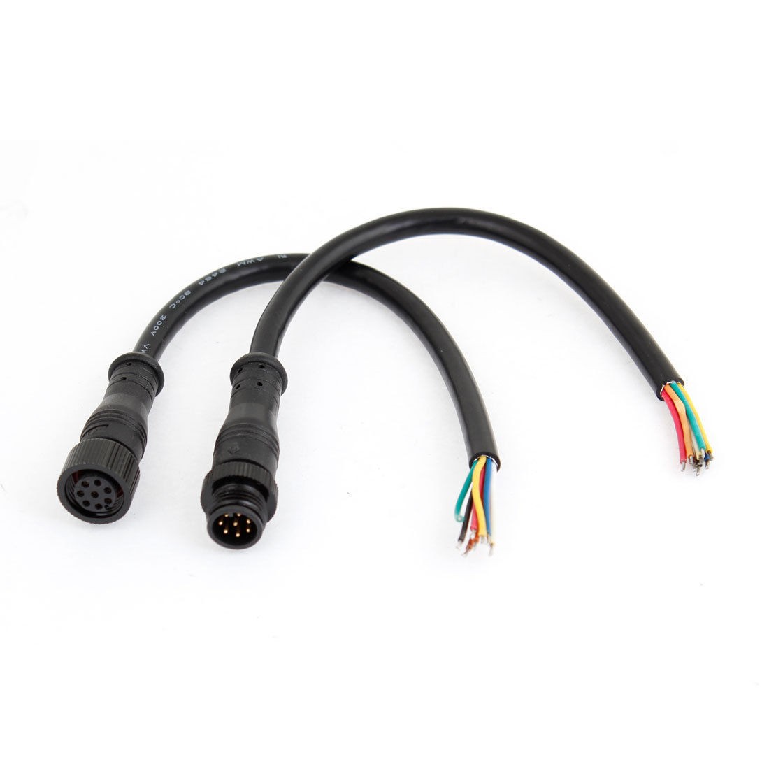 16.5" LED Light Strips 8 Pin Waterproof Extension Connector Cable