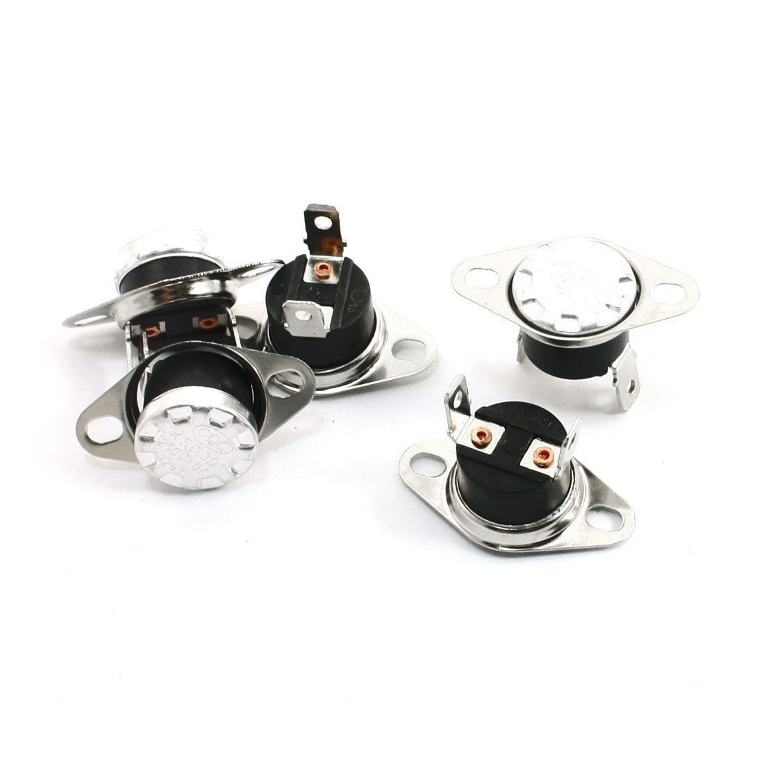 5Pcs NC SPST Temperature Temp Switch Thermostat 125 Degree Celsius