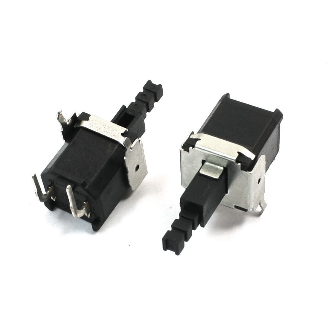 AC 250V 5A 2 Right Angle Pins Push Button Power Switch KDC-A22 2 Pcs