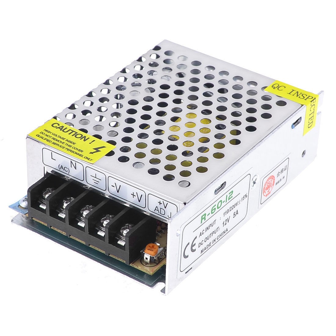 R-60-12 Aluminum Housing Output DC12V 5A LED Switching Power Supply