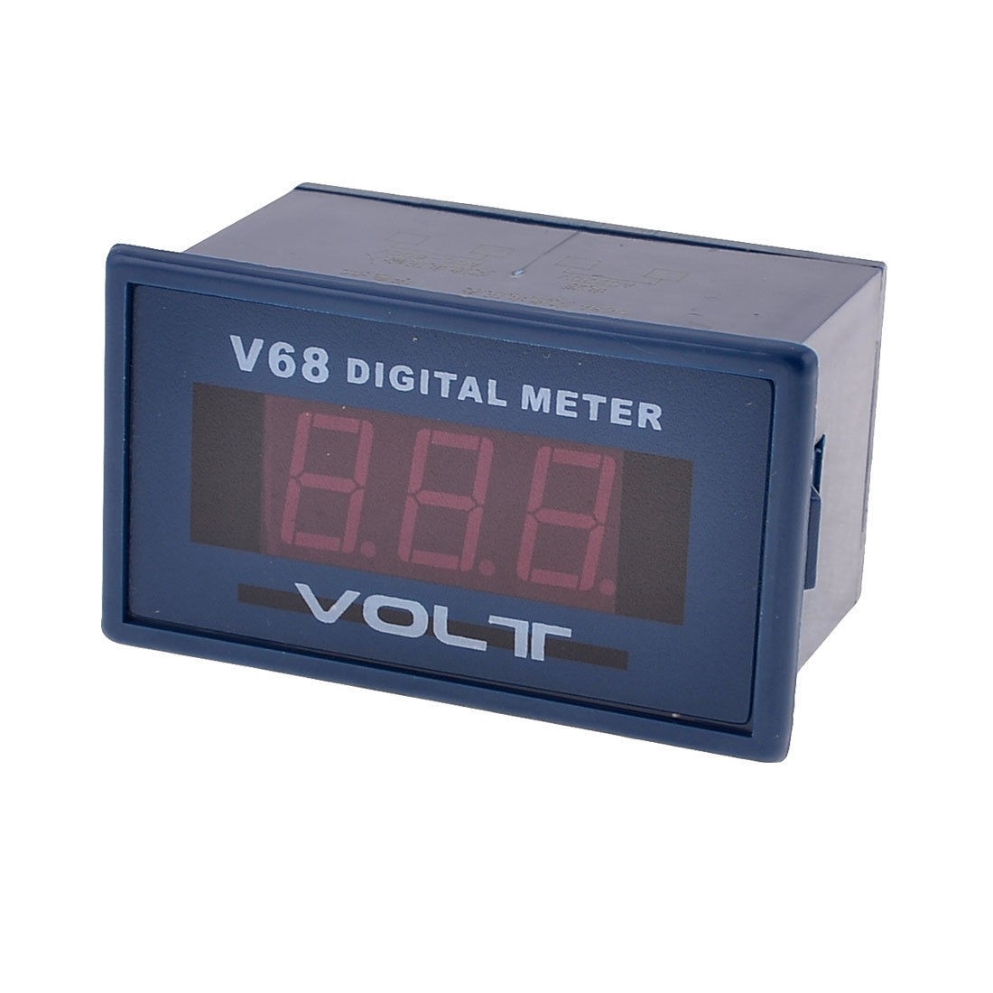 V68A Red LED 3-Digits AC 0-600V Voltage Digital Meter Dark Blue White