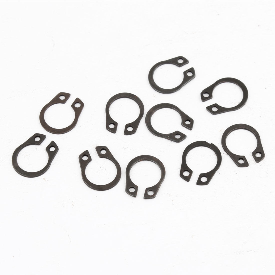 10 Pcs 8mm x 10mm Round Shape Metal External Circlip Retaining Ring