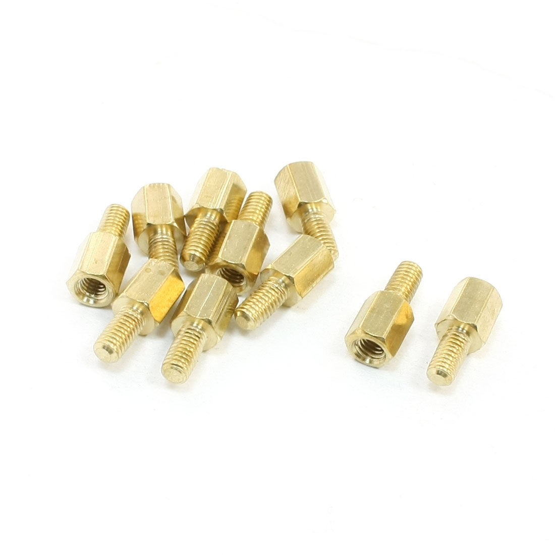 10 Pcs M3 x 6mm Male/Female Thread Hex PCB Standoff Spacers 6mm Body Length