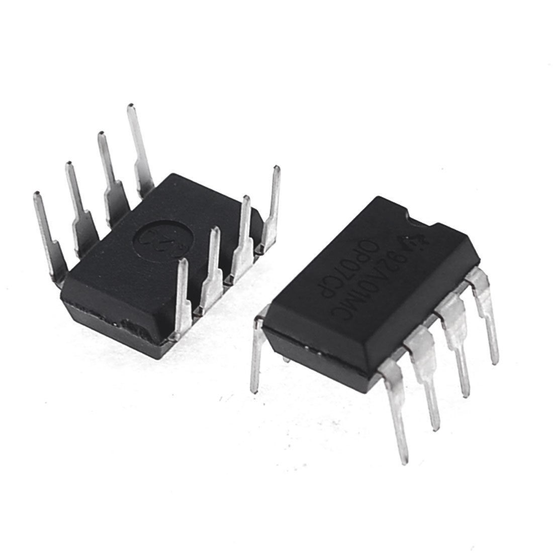 2 Pcs OP07CP 15V 8 Pins Operational Amplifier IC for Integrated Circuit