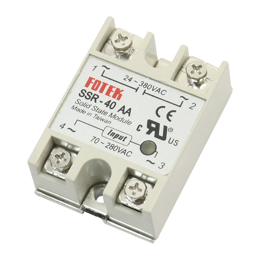 SSR-40 AA AC 70-280V to AC 24-380V Single Phase Solid State Relay