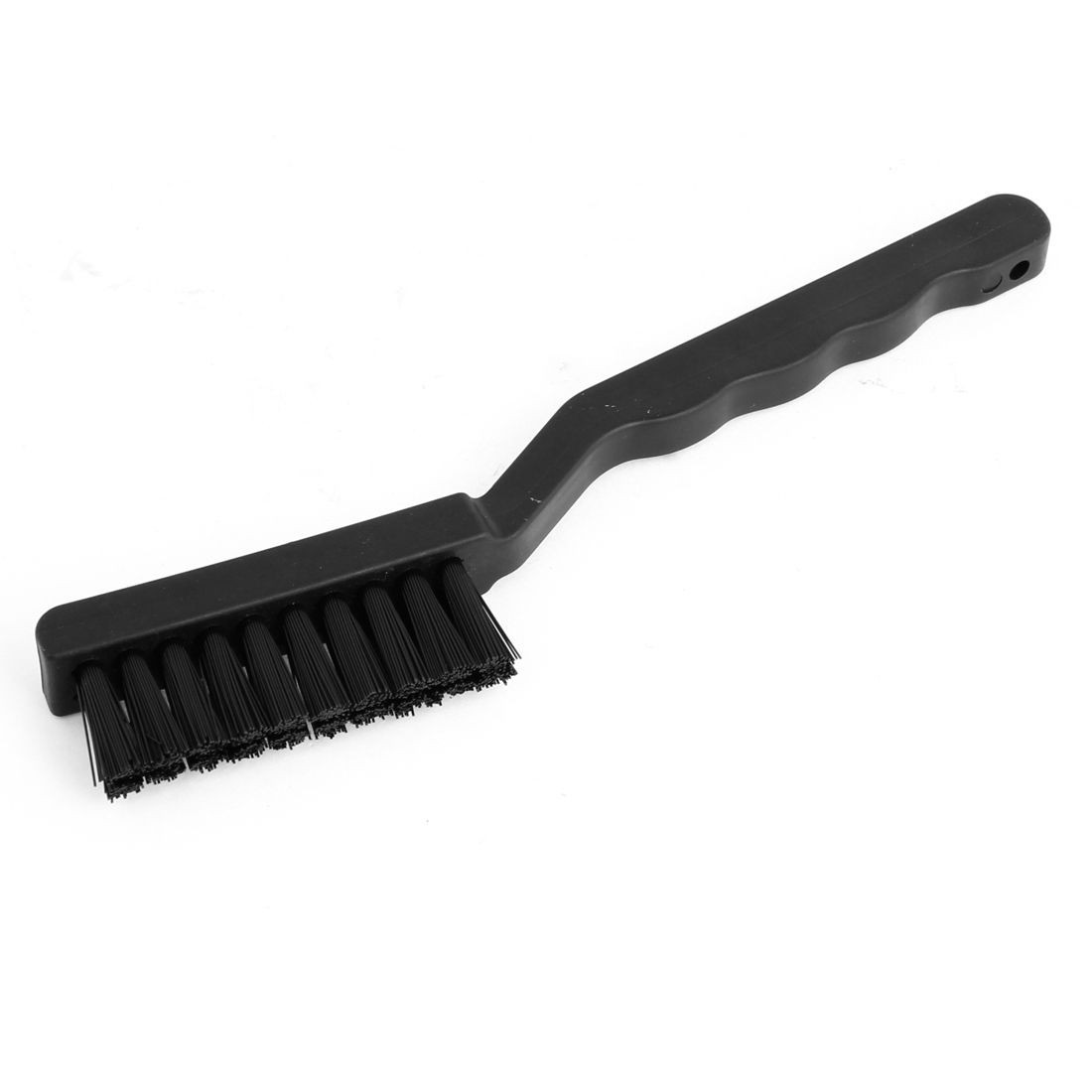 Nonslip Handgrip Double Rows Anti Static Brush Cleaning Tool Black