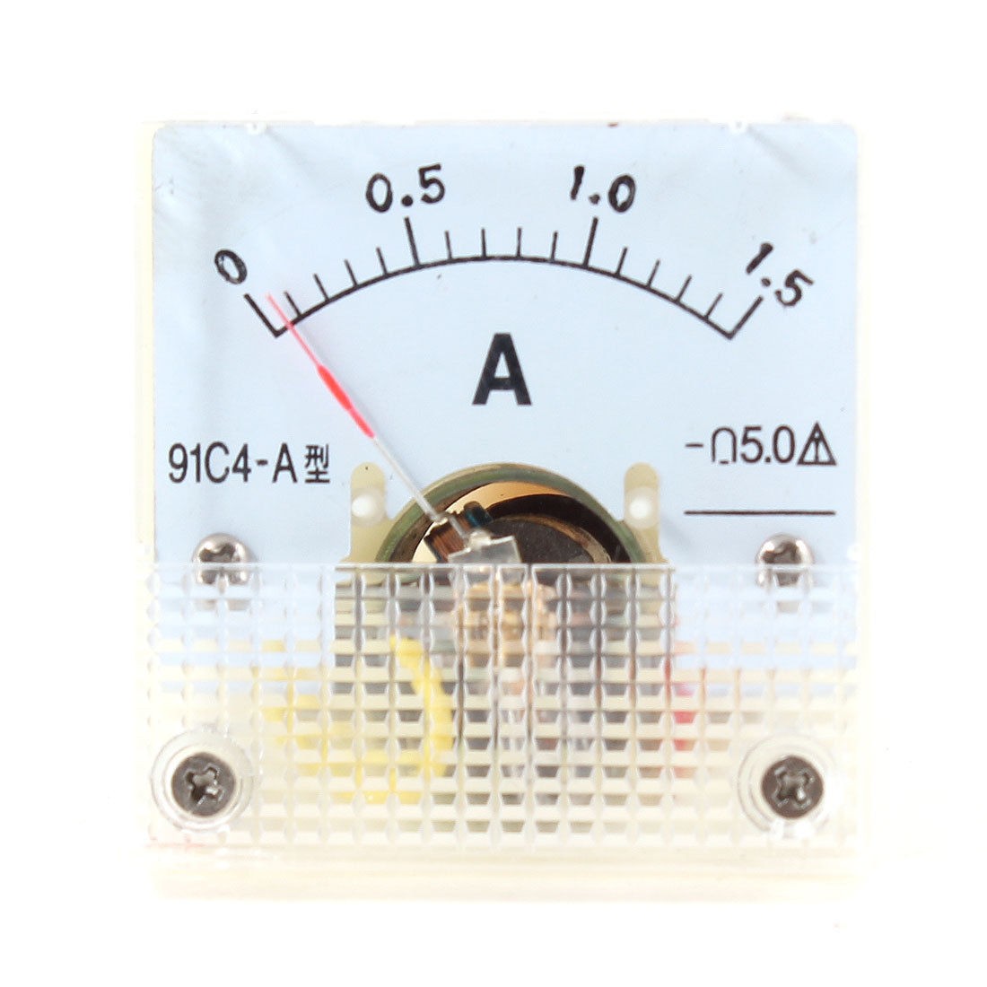 Square Shaped DC Current Panel Meter Amperemeter 0-1.5A