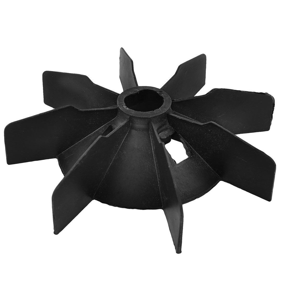 Replacement Black Plastic Inner Dia 2.7cm 8 Impeller Motor Fan Blade