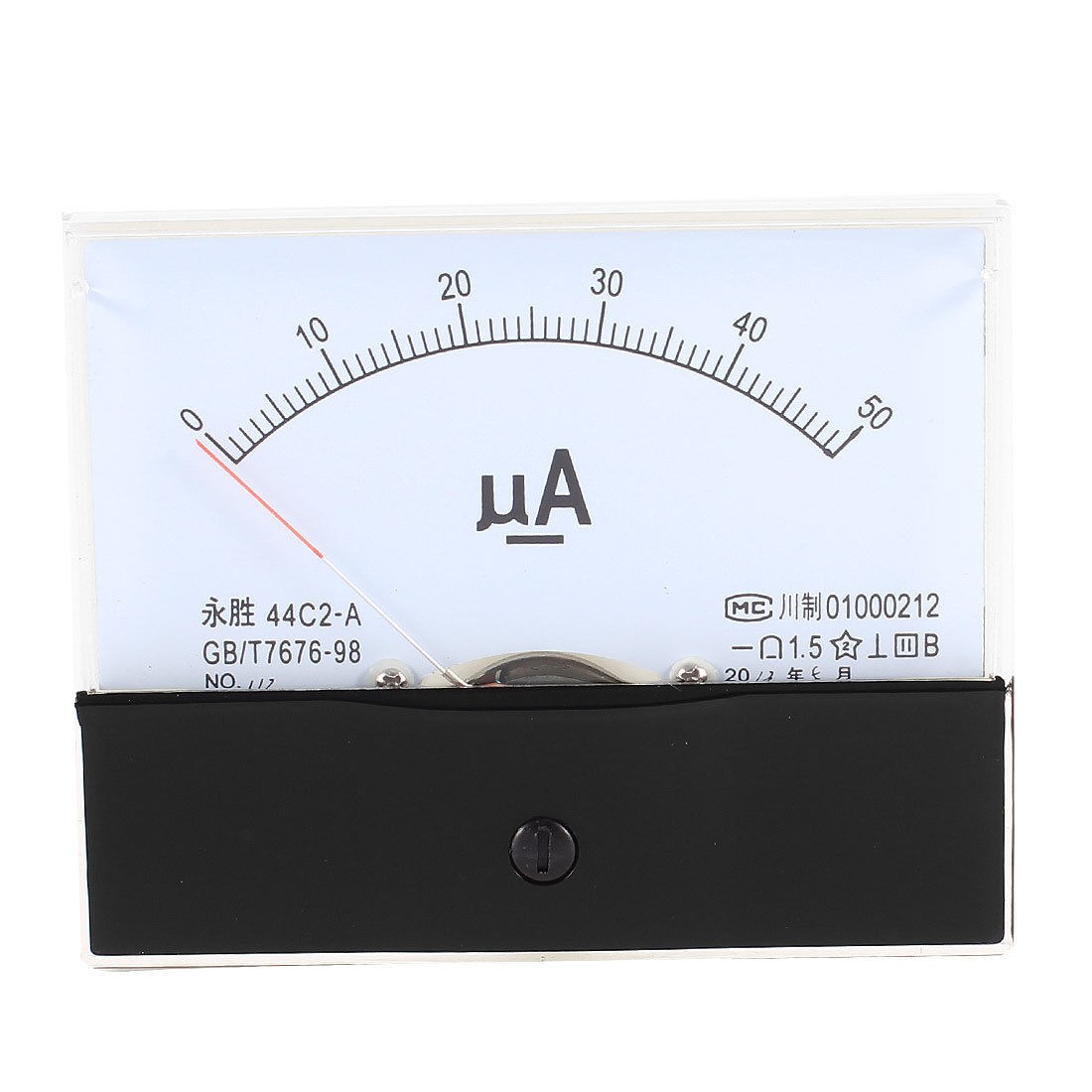 44C2-A 0-50uA Fine Tuning Dial Current Tester Panel Ampere Meter