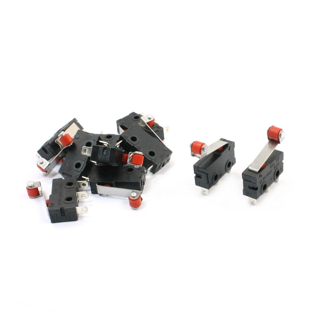 10 x KW12 Micro Limit Switch Roller Lever Arm Subminiature SPDT Snap Action LOT