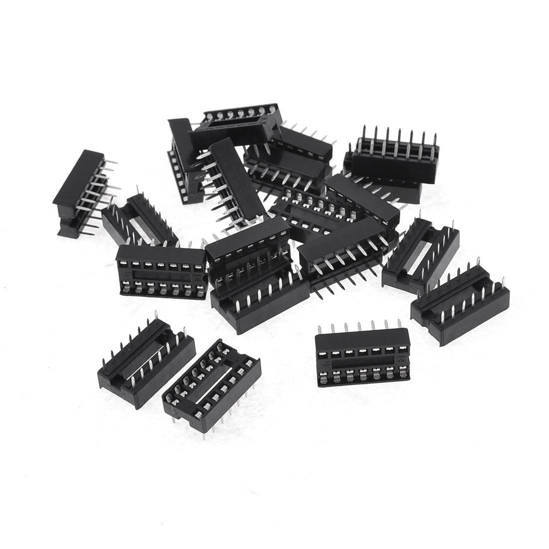 20 Pcs 14 Pins 2.54mm Pitch DIP IC Sockets Solder Type Adaptors